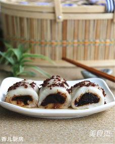 瓜妞吃桂花条头糕视频,传统美食新体验